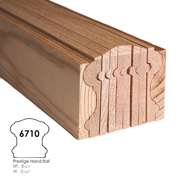 6713-casing wooden stair handrail