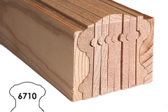 6713-casing wooden stair handrail