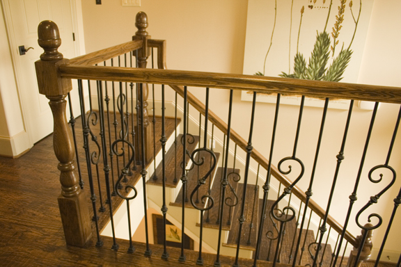 tuscan-stb2-Carmel wooden stair handrail
