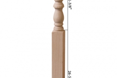 Stair parts wood newels - 4140sp