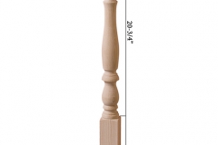 Stair parts wood newels - 4160