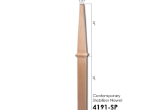Stair parts wood newels - 4191-SP