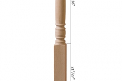 Stair parts wood newels - 4275