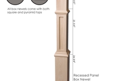 Stair parts wood newels - 4291