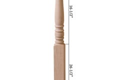 Stair parts wood newels - 4301