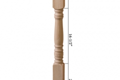 Stair parts wood newels - 4305