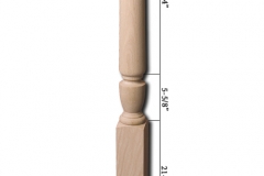 Stair parts wood newels - 4410