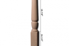 Stair parts wood newels - 4460