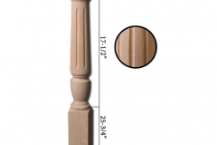 Stair parts wood newels - 4465
