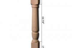 Stair parts wood newels - 4470