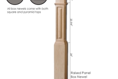Stair parts wood newels - 4791