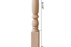 Stair parts wood newels - 5140