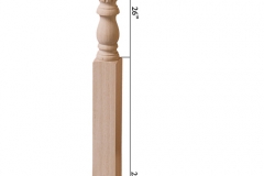 Stair parts wood newels - 5145