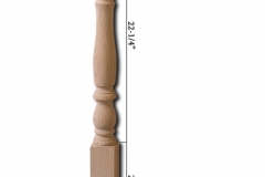 Stair parts wood newels - 5160