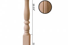 Stair parts wood newels - 5165