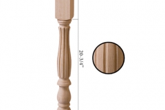 Stair parts wood newels - 5175