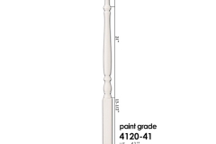 4120-41 wooden balusters