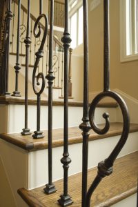Wrought iron Stair parts and staircase remodeling